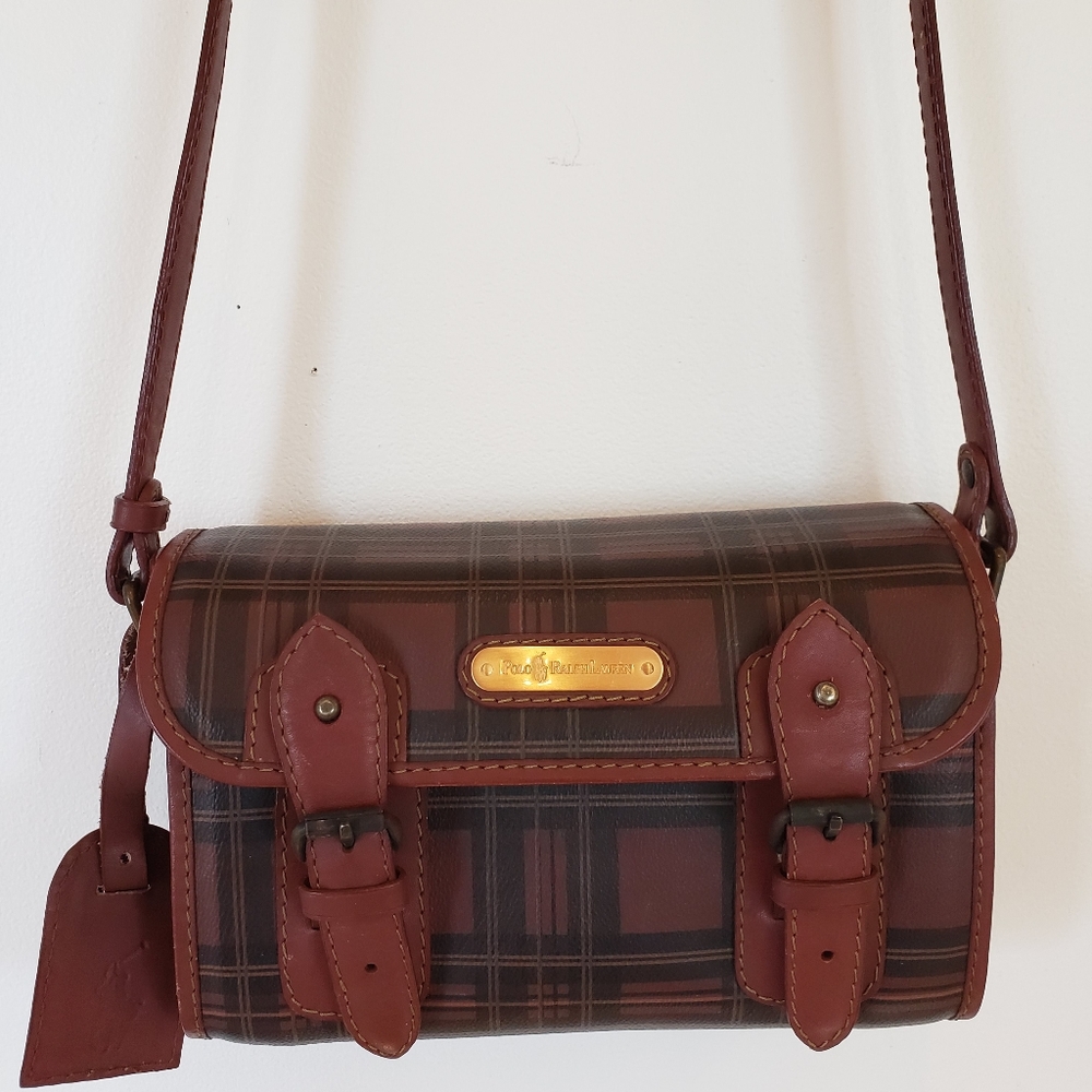 Vintage plaid Polo Ralph Lauren shoulder bag